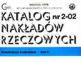KNR 2-02 W T. 1 - konstrukcje budowlane