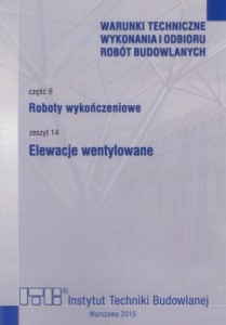 WTWiORB - cz.B: Roboty wykończeniowe, 14 - Elewacje wentylowane