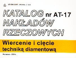KNR AT-17 - wiercenie i cięcie techniką diamentową