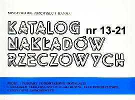 KNR 13-21 - próby i pomiary pomontażowe instalacji 