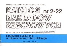 KNR 2-22 - konstrukcje budownictwa rolniczego