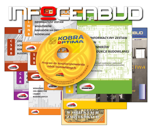 System kosztorysowania KOBRA OPTIMA z rocznym abonamentem cen INFOCENBUD