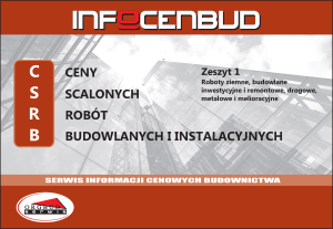 CSRB1  - 1 kwartał 2026 - scalone roboty budowlane - książka