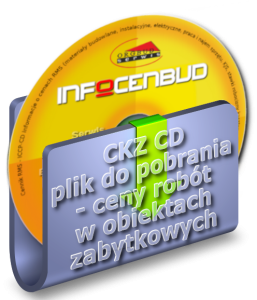 CKZ 4/2025 - Ceny robót w obiektach zabytkowych - plik do pobrania do programów kosztorysowych KOBRA, NORMA i in. 