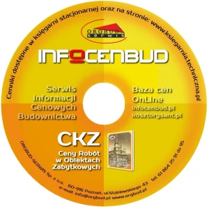 CKZ-CD - ceny robót w obiektach zabytkowych - płyta CD- tylko do wybranych programów kosztorysowych