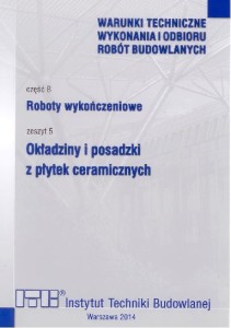 WTWiORB - cz.B: Roboty wykończeniowe, 5 - Okładziny i posadzki z płytek ceramicznych