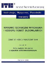 WTWiORB - cz.B: Roboty wykończeniowe, 10 - Kraty zwijane żaluzjowe z napędem elektromechanicznym