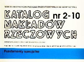 KNR 2-10 - fundamenty specjalne