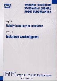 WTWiORB - cz.E: Roboty instalacyjne sanitarne. 4 - Instalacje wodociągowe