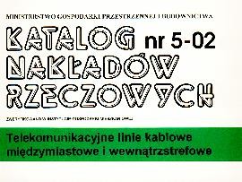 KNR 5-02 - telekomunikacyjne linie kablowe