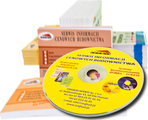 Abonament wydawnictw ORGBUD-SERWIS na rok 2019 - Ceny Robót w wersji elektronicznej (płyta CD)