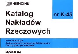KNR K-45 - odwodnienia dachu RHEINZINK