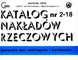 KNR 2-18 W - zewnętrzne sieci wod.kan