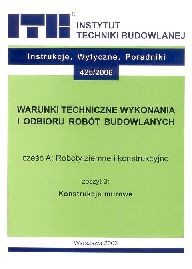WTWiORB - cz.A: Roboty ziemne i konstrukcyjne. 3 - Konstrukcje murowe