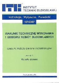 WTiORB - cz.A: Roboty ziemne i konstrukcyjne.  1 - Roboty ziemne