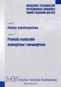 WTWiORB - cz.B: Roboty wykończeniowe, 4 - Powłoki malarskie zewnętrzne i wewnętrzne
