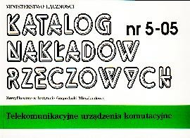 KNR 5-05 - telekomunikacyjne urządzenia komutacyjne