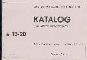 KNR 13-20 - remonty maszyn i urządzeń górniczych